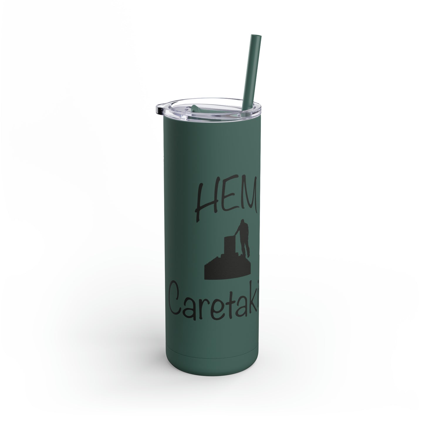 HEM Logo w/ Quote Maars Maker Skinny Matte Tumbler, 20oz