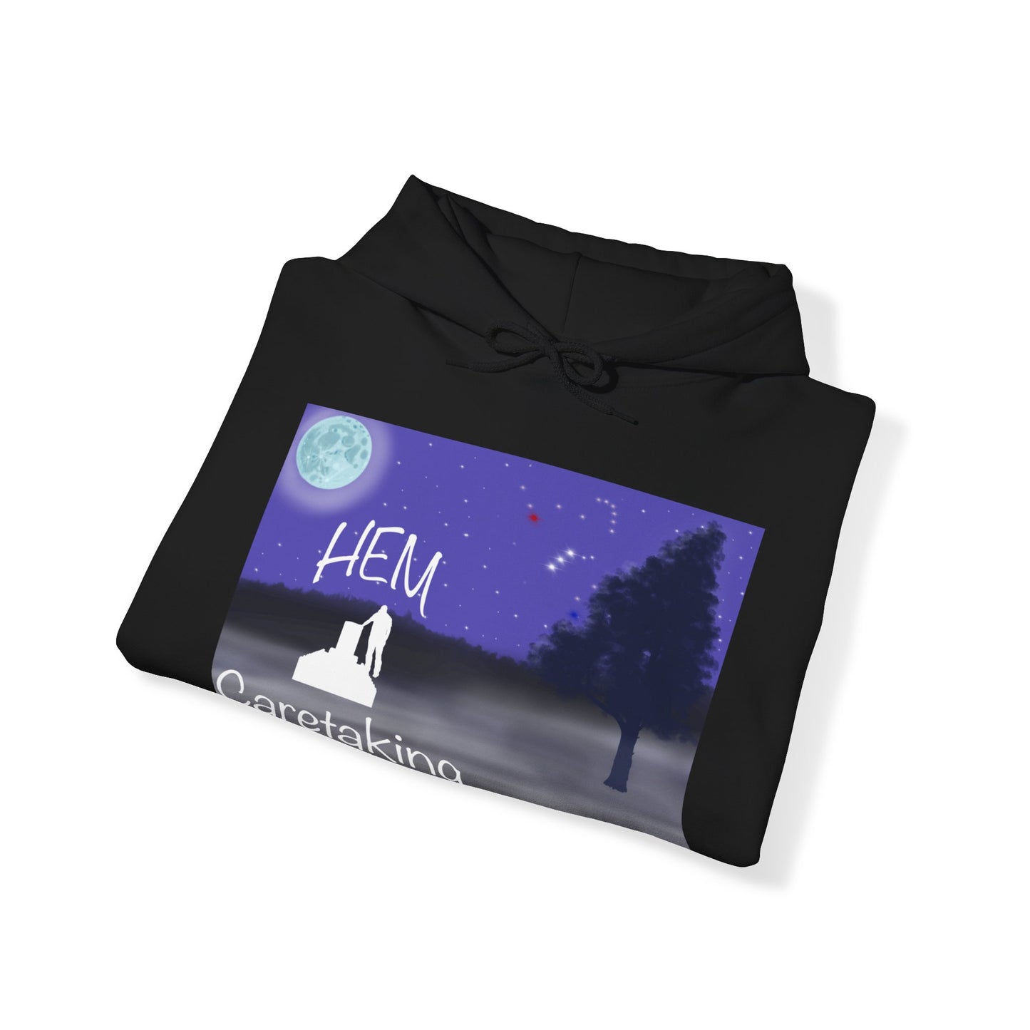 HEM Logo Full Moon Unisex Heavy Blend™ Hooded Sweatshirt