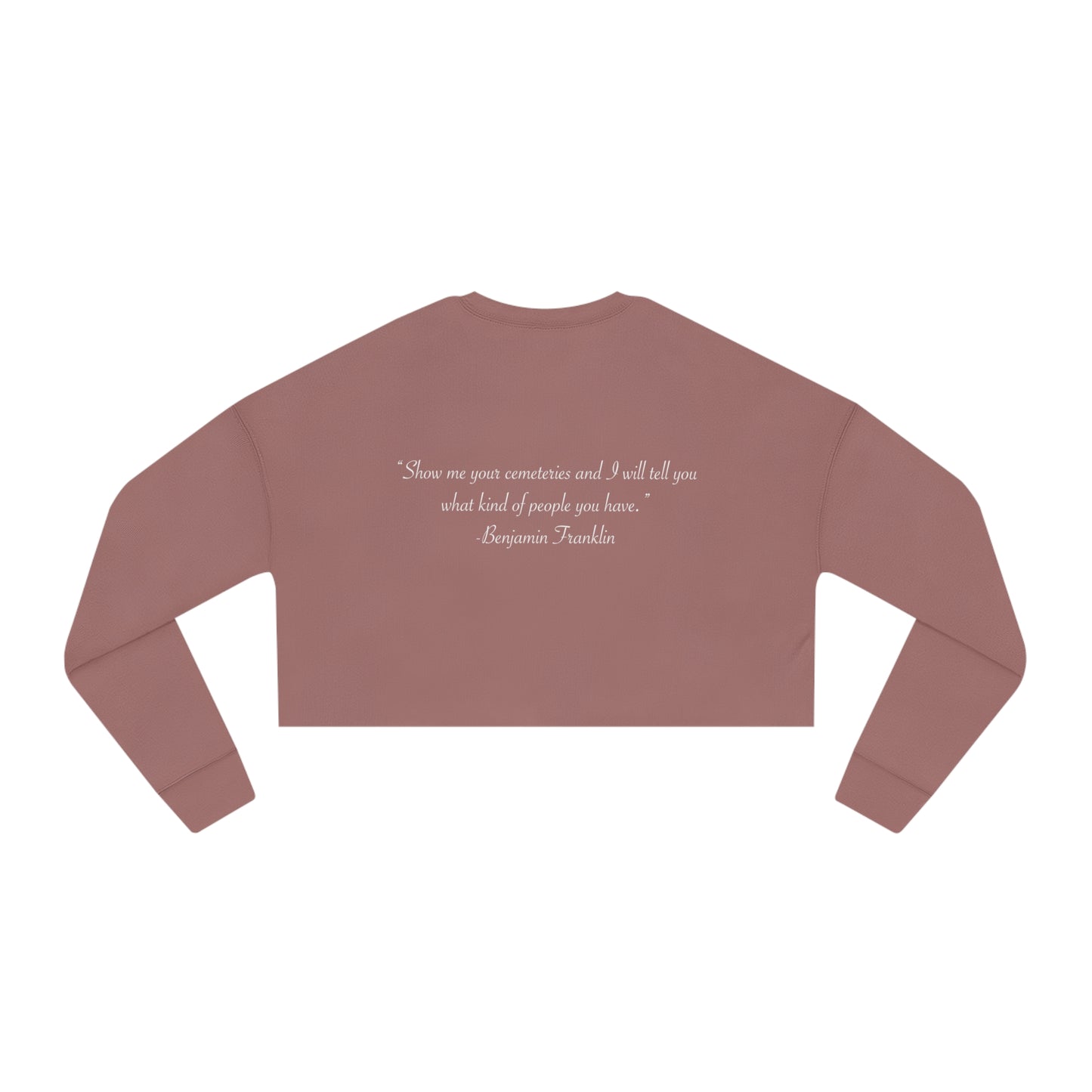 HEM Logo w/ Quote Women's Cropped Sweatshirt