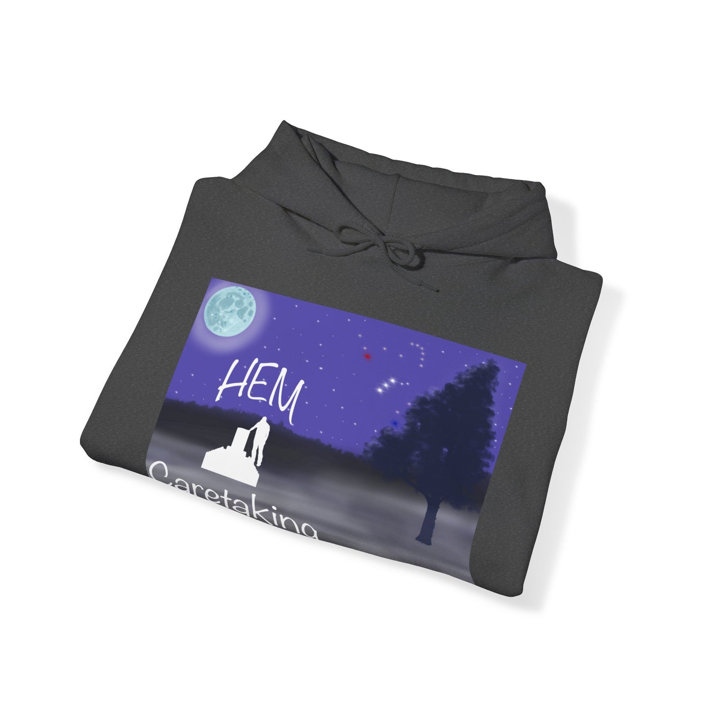 HEM Logo Full Moon Unisex Heavy Blend™ Hooded Sweatshirt