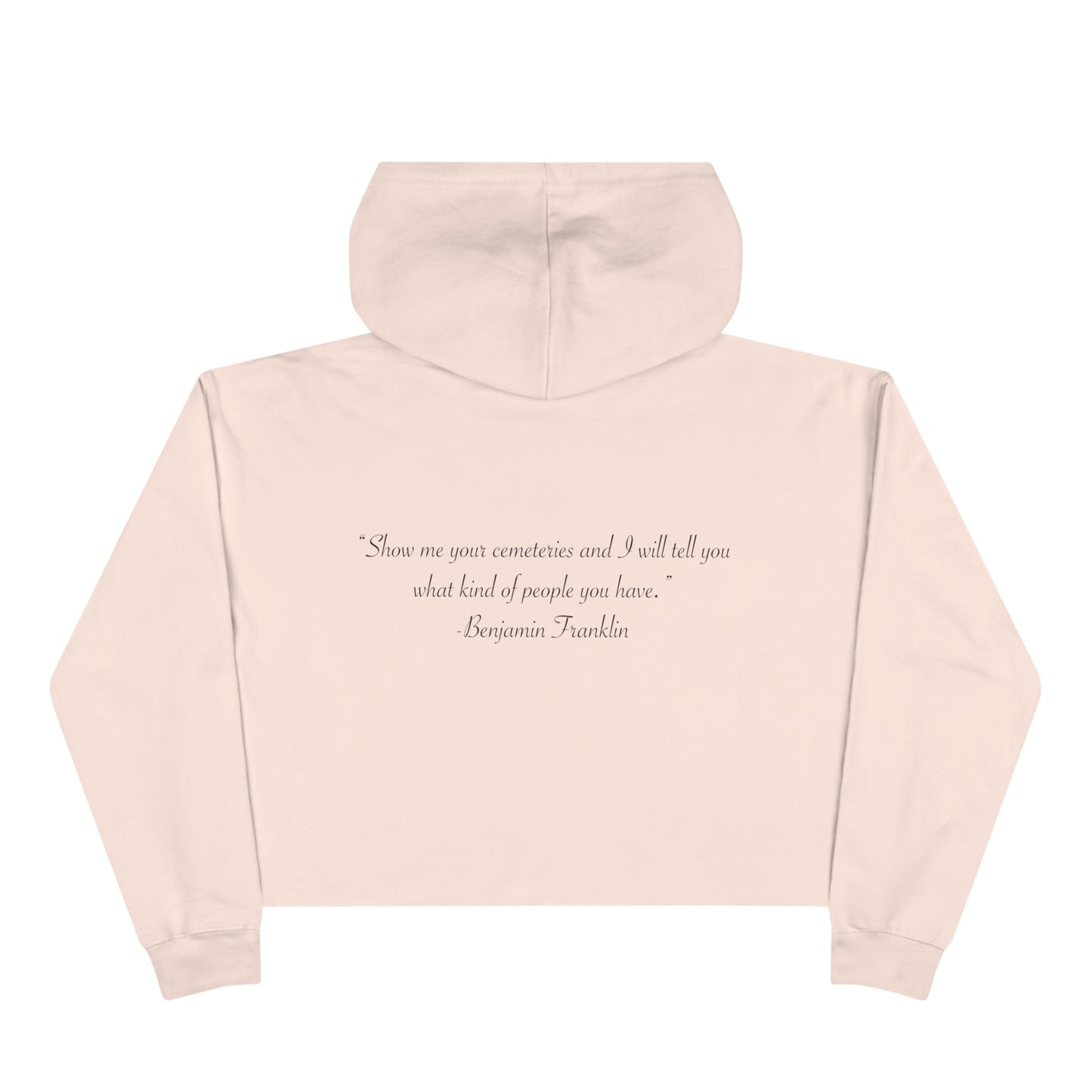 HEM Logo w/ Quote Crop Hoodie