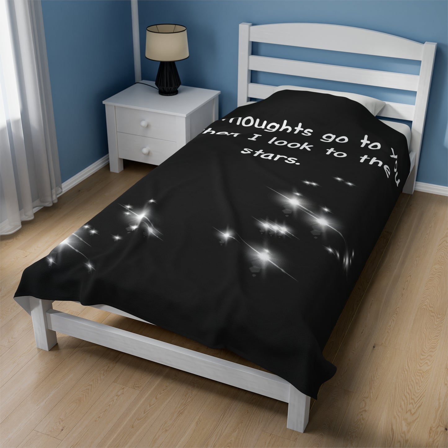 Orion and Canis Major Velveteen Plush Blanket