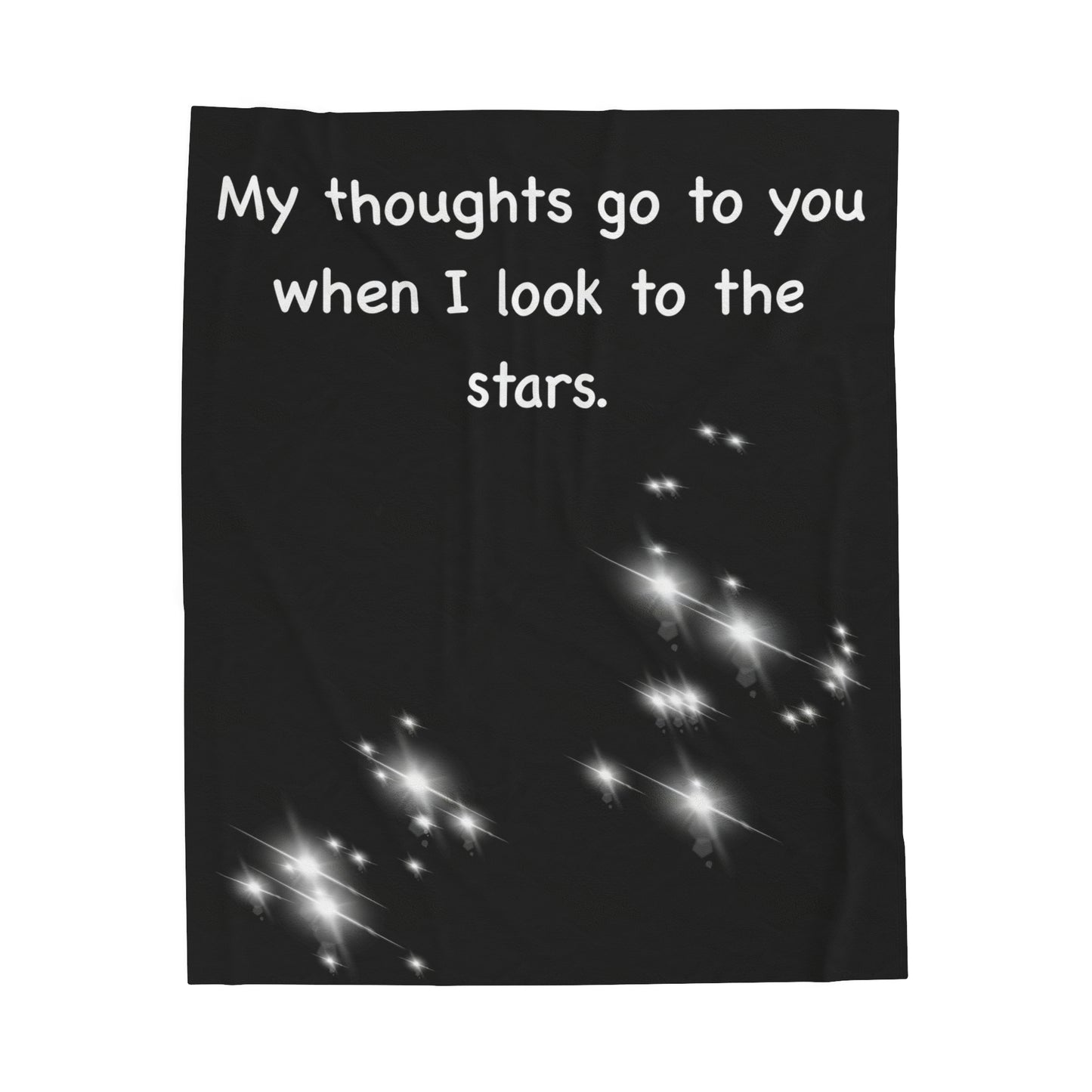 Orion and Canis Major Velveteen Plush Blanket