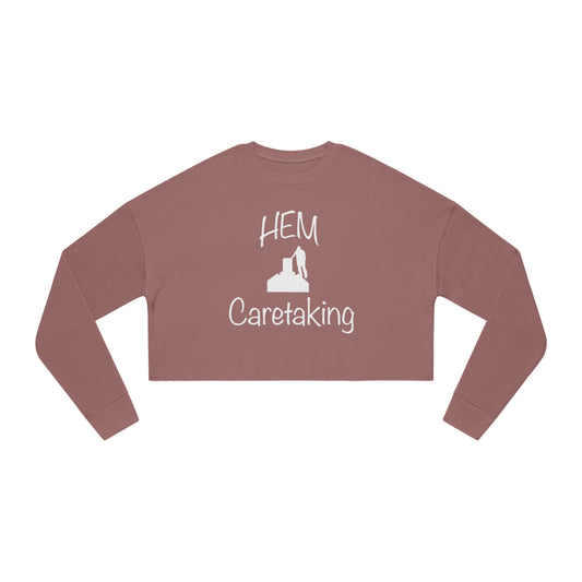 HEM Logo w/ Quote Women's Cropped Sweatshirt