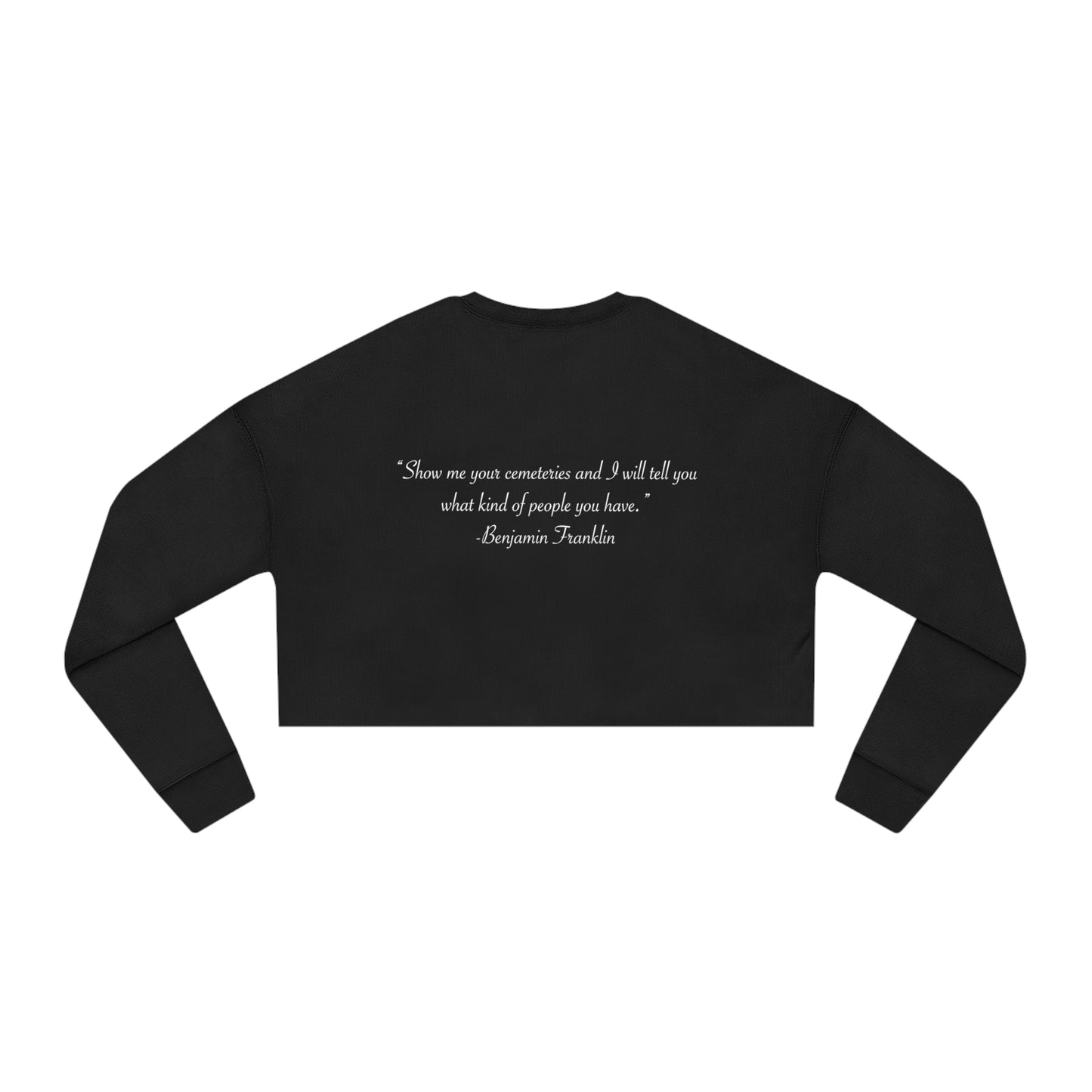 HEM Logo w/ Quote Women's Cropped Sweatshirt