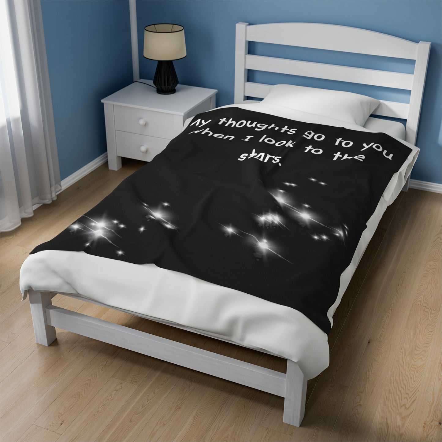 Orion and Canis Major Velveteen Plush Blanket