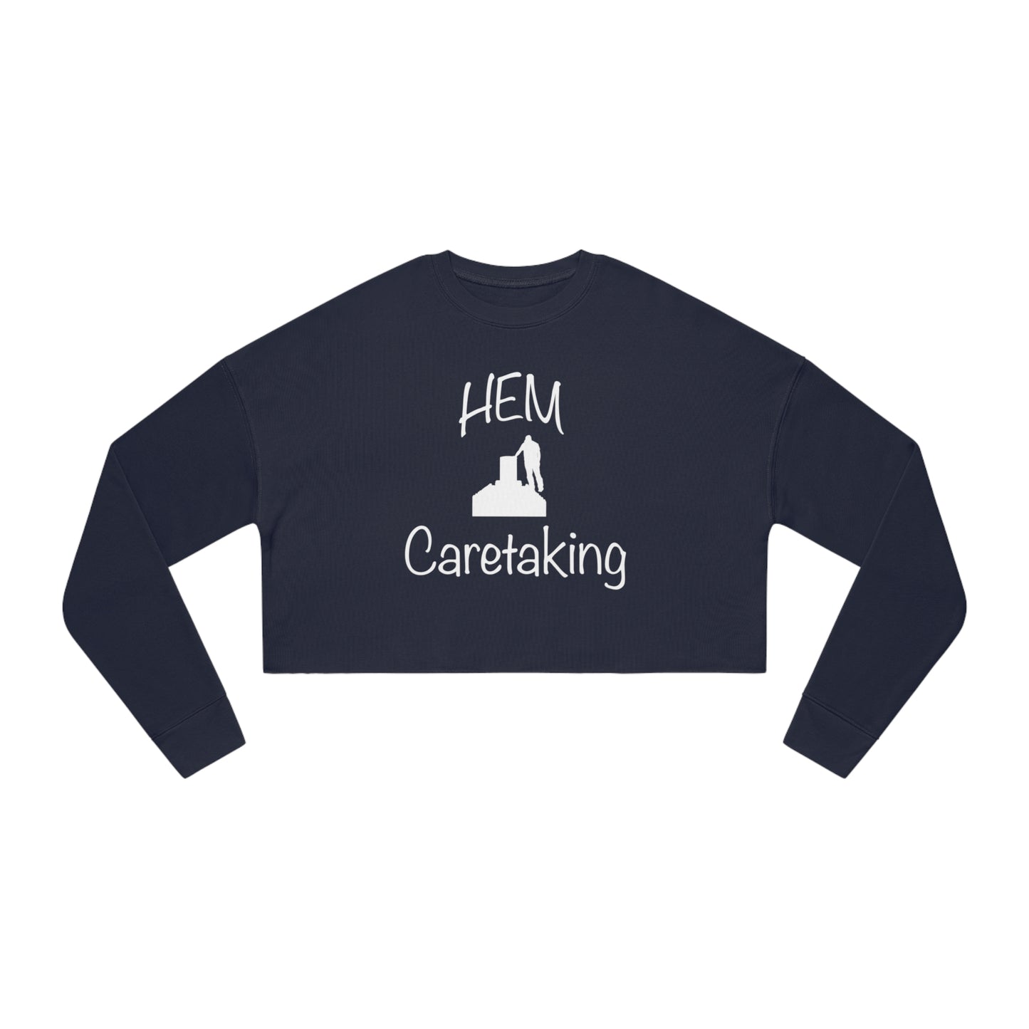 HEM Logo w/ Quote Women's Cropped Sweatshirt