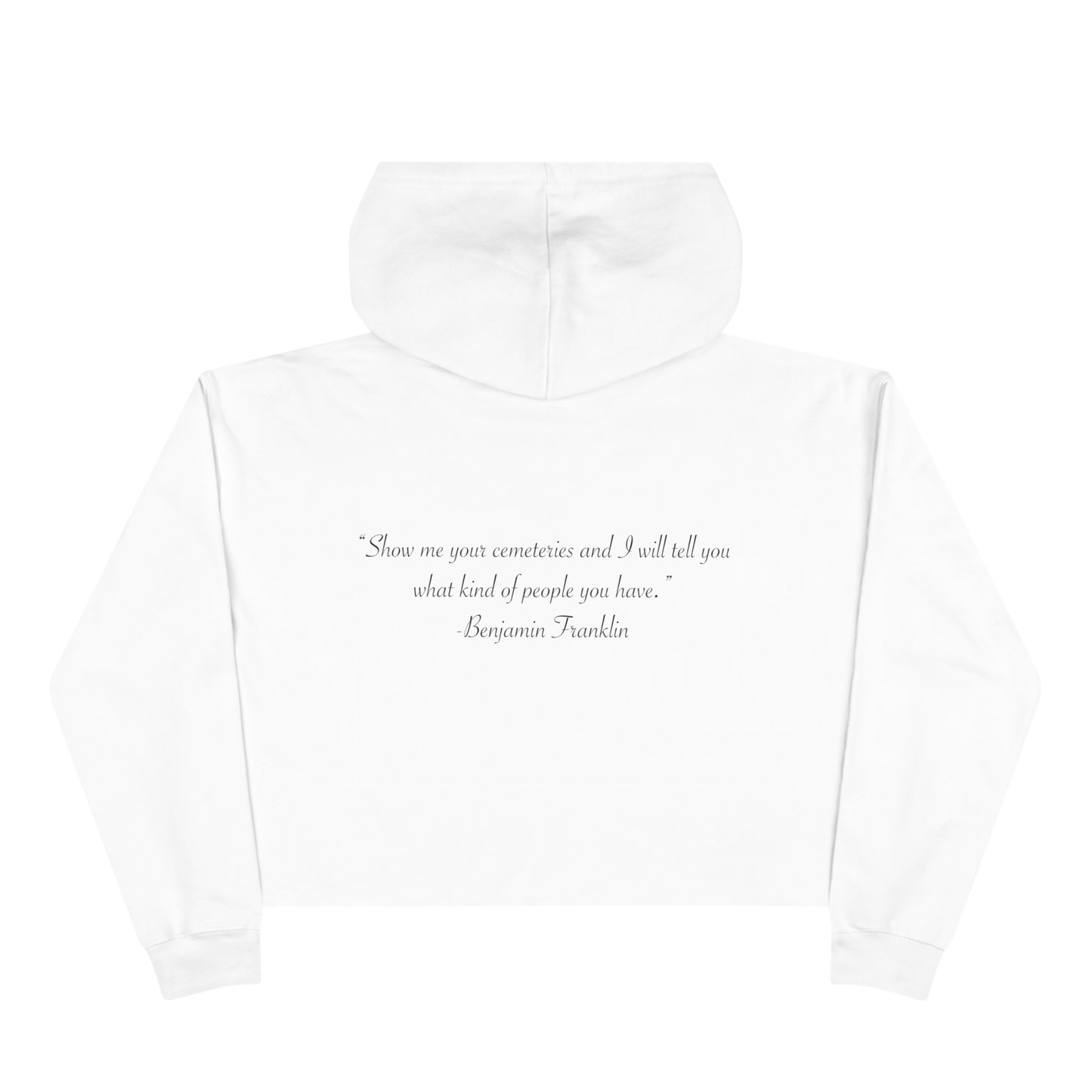 HEM Logo w/ Quote Crop Hoodie