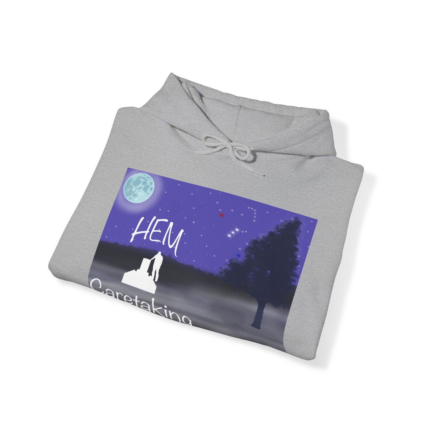 HEM Logo Full Moon Unisex Heavy Blend™ Hooded Sweatshirt