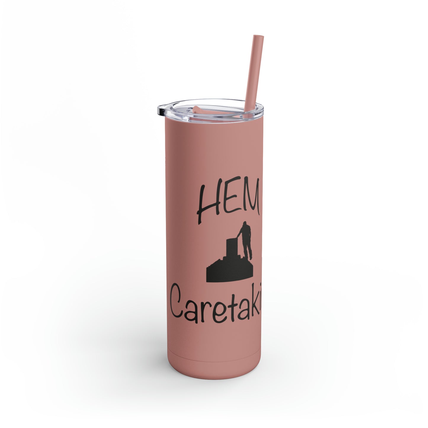 HEM Logo w/ Quote Maars Maker Skinny Matte Tumbler, 20oz