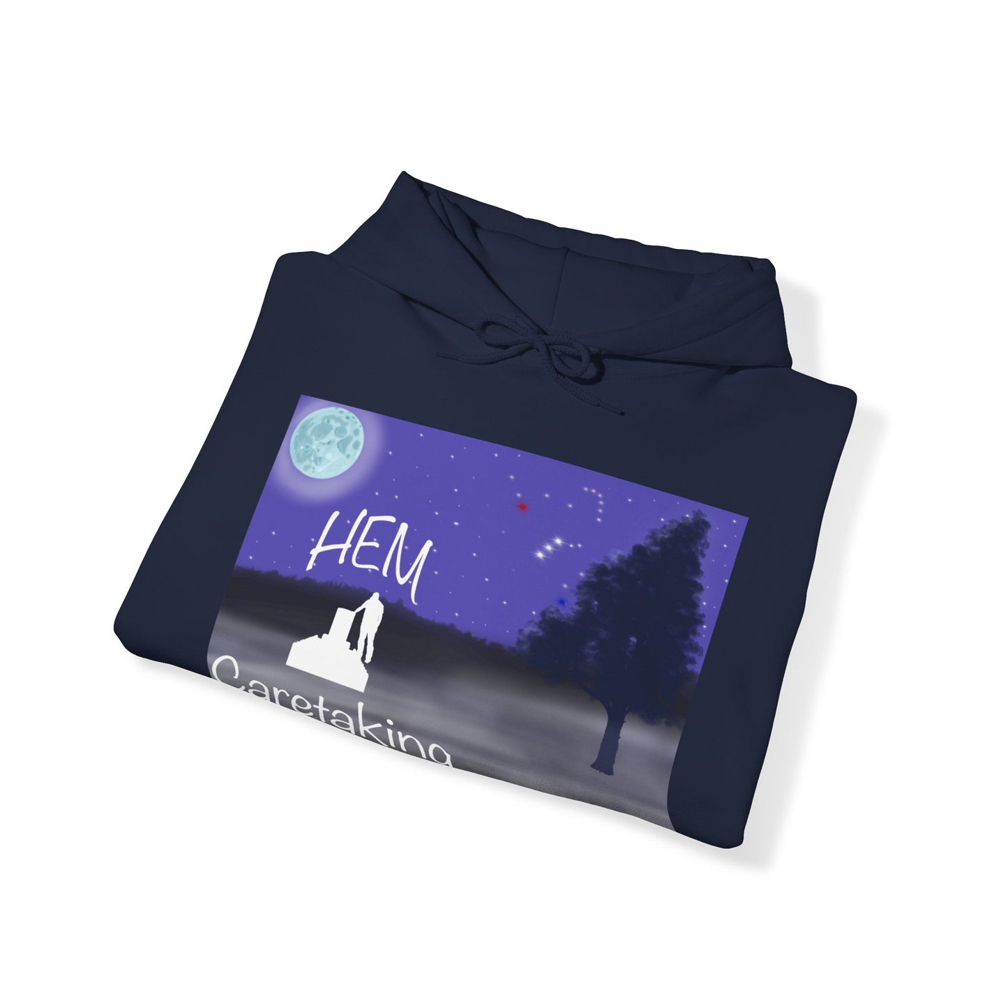 HEM Logo Full Moon Unisex Heavy Blend™ Hooded Sweatshirt