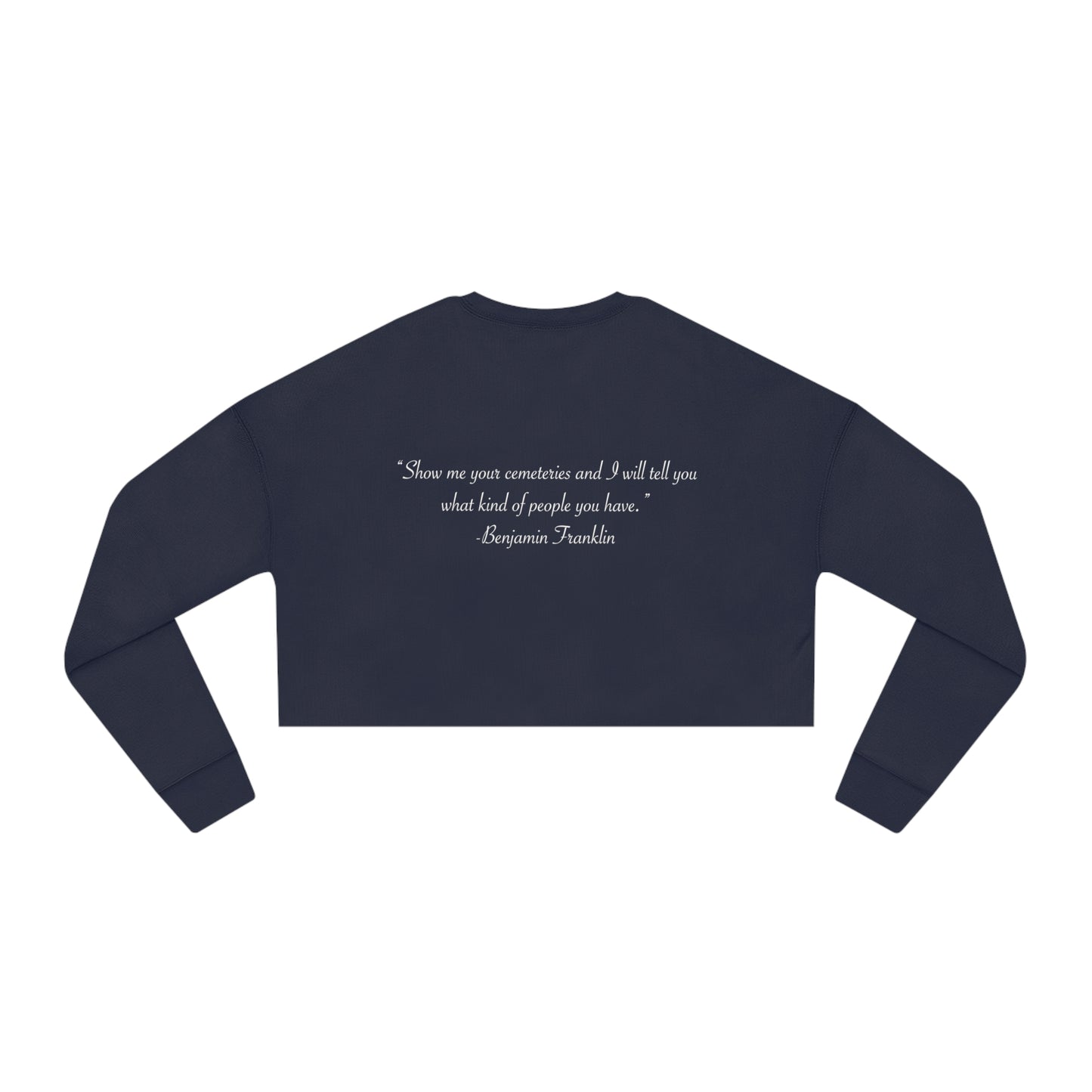 HEM Logo w/ Quote Women's Cropped Sweatshirt